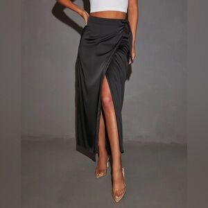 Vici Collection Midi Wrap Skirt